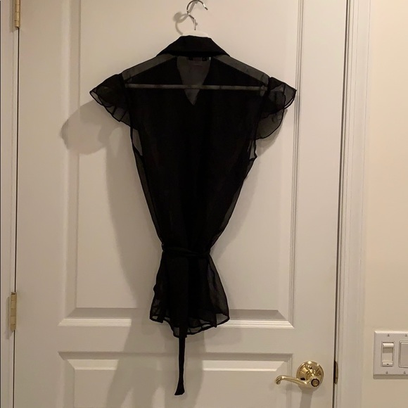 Black Ruffle Blouse - Picture 7 of 7